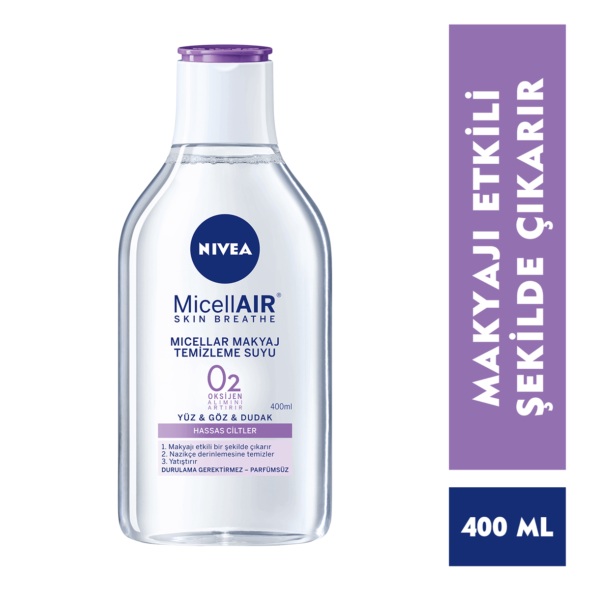Nivea Micellar Hassas Ciltler İçin Makyaj Temizleme Suyu 400 ML
