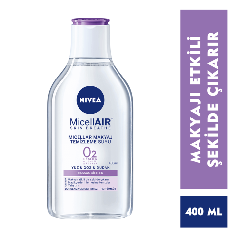 Nivea Micellar Hassas Ciltler İçin Makyaj Temizleme Suyu 400 ML