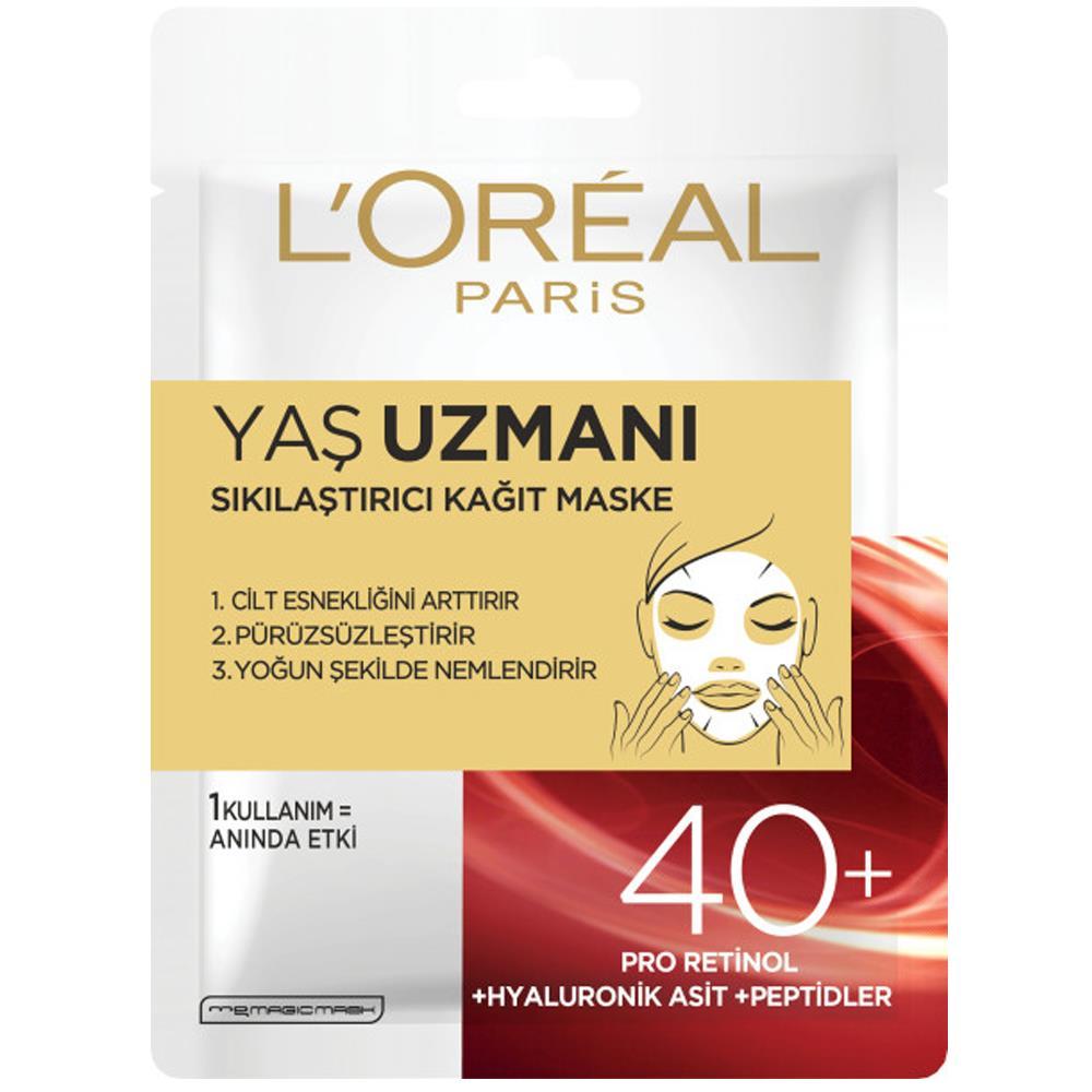 L'oreal Paris Yaş Uzmanı 40+ Sıkılaştırıcı Kağıt Maske