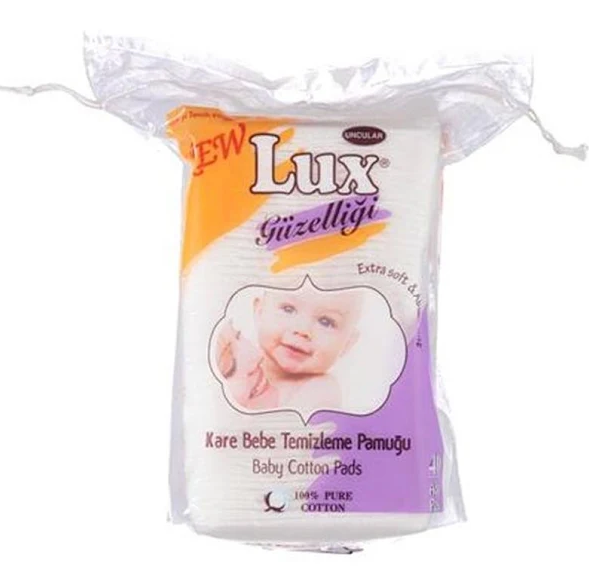 Lux Kare Bebek Temizleme Pamuğu