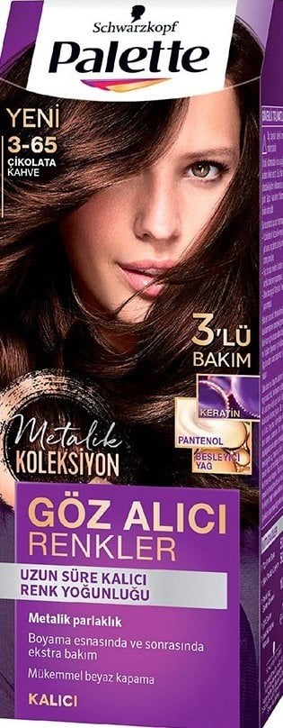 Palette Göz Alıcı Renkler Saç Boyası 3-65 Çikolata Kahve