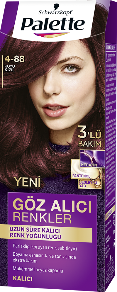 Palette Göz Alıcı Renkler Saç Boyası 4-88 Koyu Kızıl