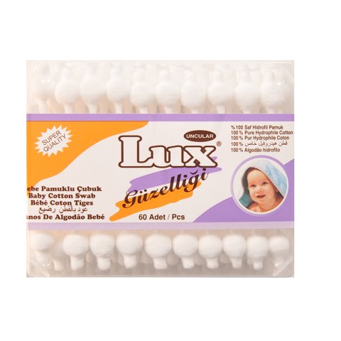 Lux  Bebek Kulak Temizleme Çubuğu 60' lı