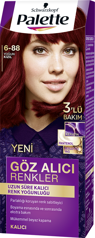 Palette Göz Alıcı Renkler Saç Boyası 6-88 Yoğun Kızıl