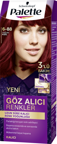 Palette Göz Alıcı Renkler Saç Boyası 6-88 Yoğun Kızıl