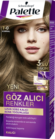 Palette Göz Alıcı Renkler Saç Boyası 7-0 Kumral