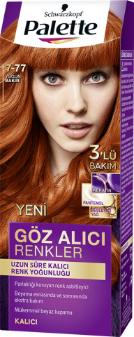 Palette Göz Alıcı Renkler Saç Boyası 7-77 Yoğun Bakır