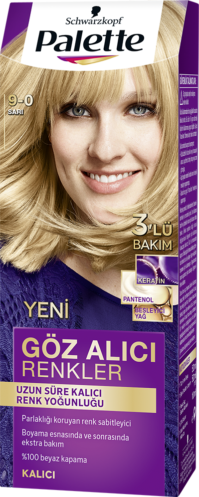 Palette Göz Alıcı Renkler Saç Boyası 9-0 Sarı