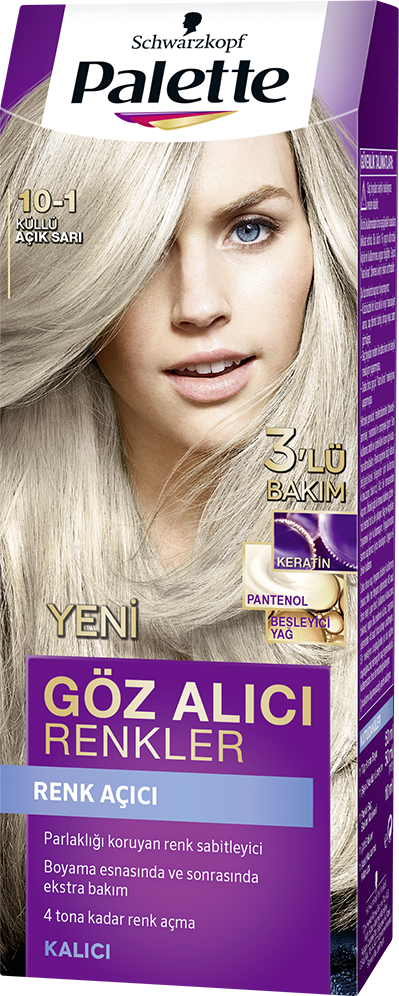 Palette Göz Alıcı Renkler Saç Boyası 10-1 Küllü  Açık Sarı