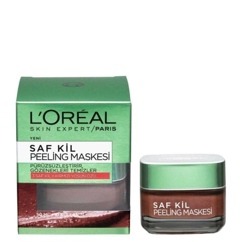L'oreal Paris Saf Kil Kırmızı Yosun Özlü Peeling Maske 50 ML