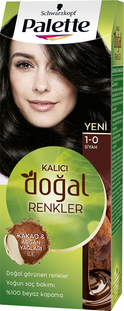 Palette Doğal  Renkler Saç Boyası 1-0  Siyah