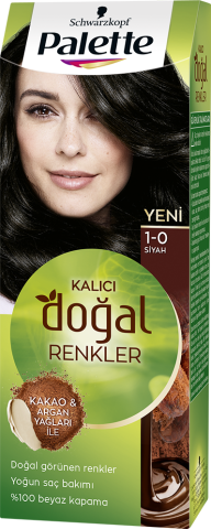 Palette Doğal  Renkler Saç Boyası 1-0  Siyah