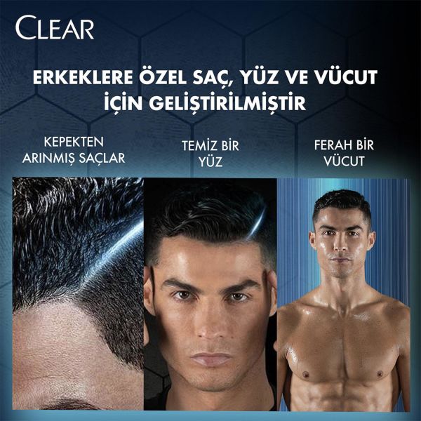 CLEAR MEN ŞAMPUAN DUŞ JELİ FERAHLATICI MENTOL 350 ML