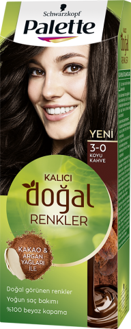 Palette Doğal Renkler Saç Boyası 3-0 Koyu Kahve