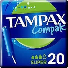 Tampax Compak 20 li Süper Tampon