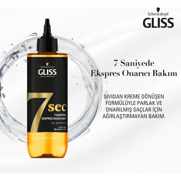 Glıss 7 Sec Mat Ve Kuru Saçlar 200 ml