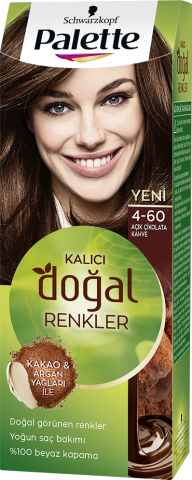 Palette Doğal Renkler Saç Boyası 4-60 Altın Çikolata Kahve