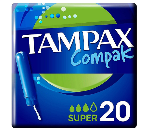 Tampax Compak 20 li Süper Tampon