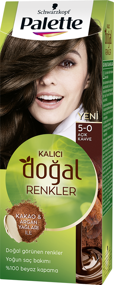 Palette Doğal  Renkler Saç Boyası 5-0 Açık Kahve