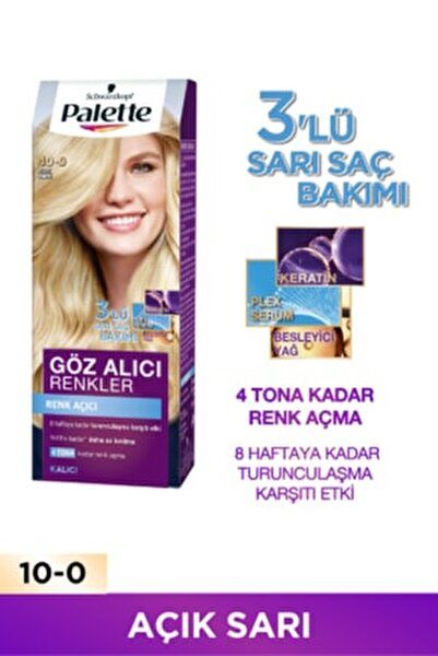 Palette Göz Alıcı Renkler 10-0 Açık Sarı