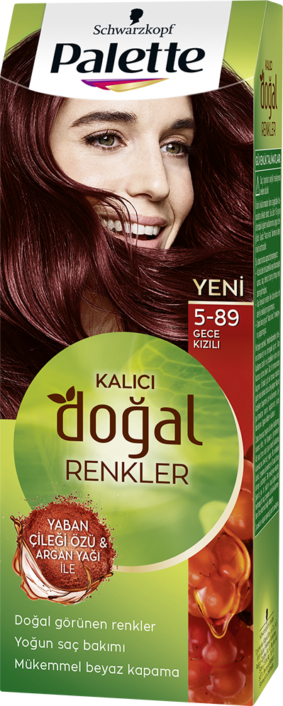 Palette Doğal  Renkler Saç Boyası 5-89 Gece Kızılı