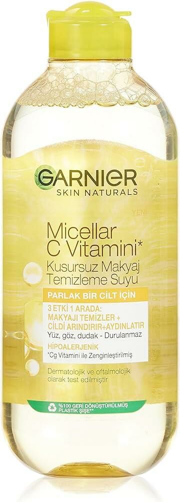 GARNİER MİCELLAR C VİTAMİNİ MAKYAJ TEMİZLEME SUYU 400 ML