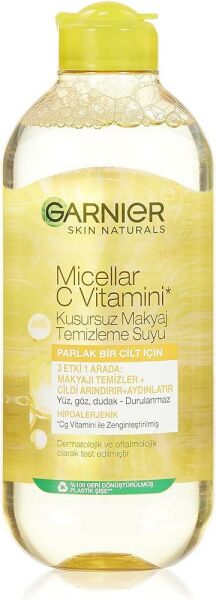 GARNİER MİCELLAR C VİTAMİNİ MAKYAJ TEMİZLEME SUYU 400 ML