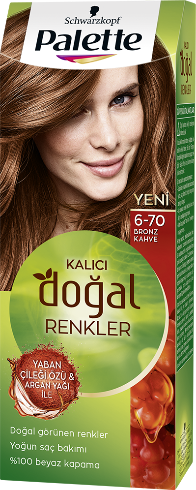 Palette Doğal  Renkler Saç Boyası 6-70 Bronz Kahve