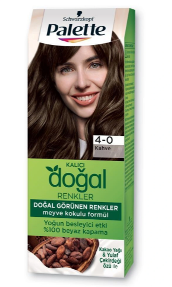 Palette Doğal  Renkler Saç Boyası 4-0 Kahve
