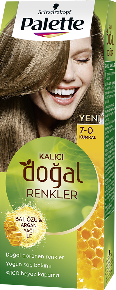 Palette Doğal Renkler Saç Boyası 7-0 Kumral