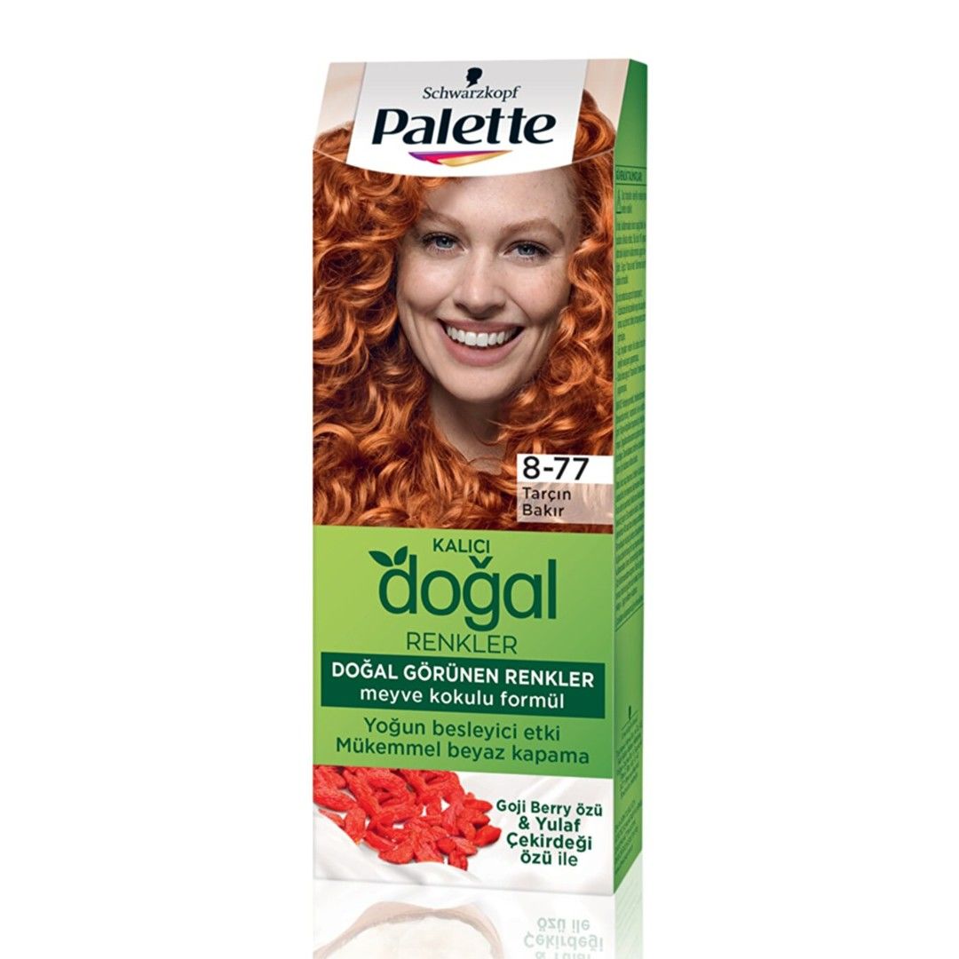 Palette Doğal Renkler Saç Boyası 8-77 Tarçın Bakır