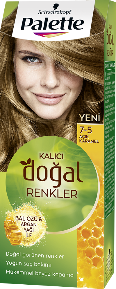 Palette Doğal Renkler Saç Boyası 7-5 Açık Karamel