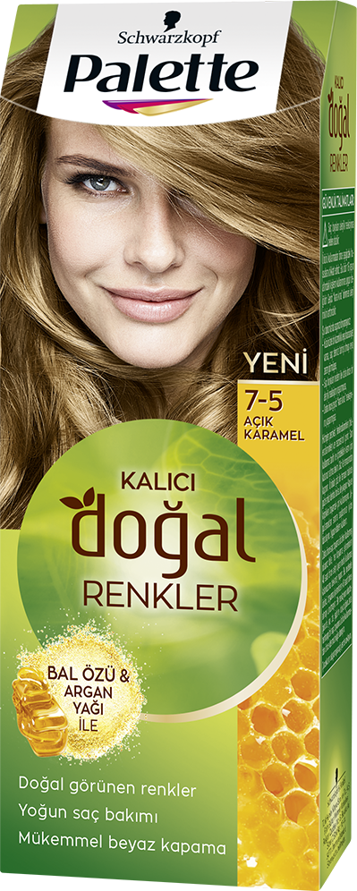 Palette Doğal Renkler Saç Boyası 7-5 Açık Karamel