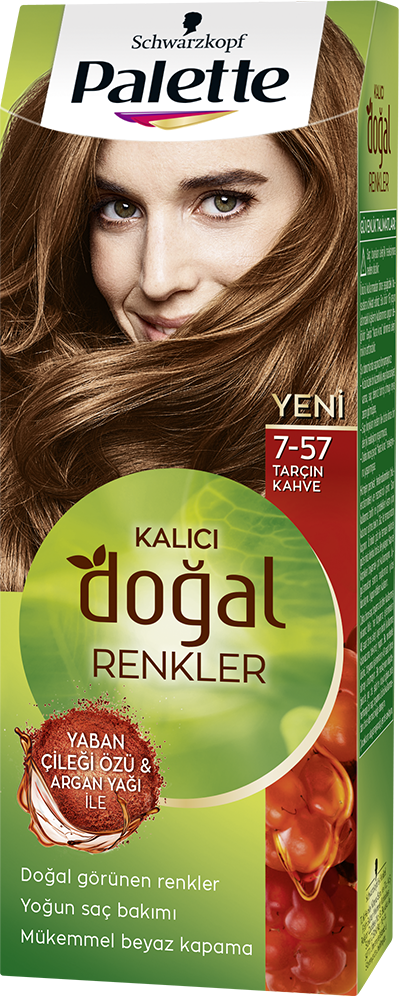 Palette Doğal  Renkler Saç Boyası 7-57 Tarçın Kahve