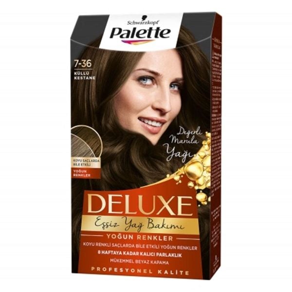 Palette Deluxe Saç Boyası 7-36 Küllü Kestane