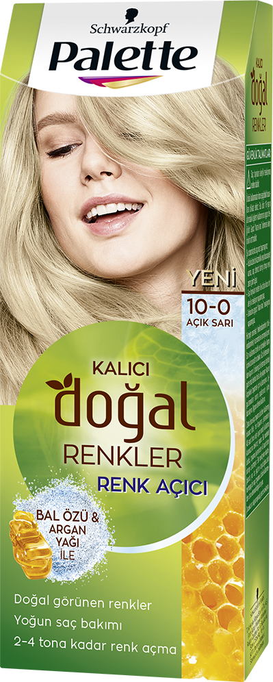 Palette Doğal Renkler Saç Boyası 10-0 Açık Sarı