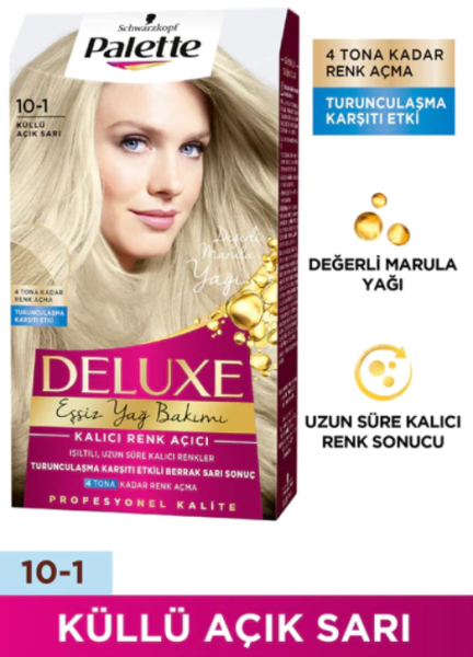 Palette Deluxe Saç Boyası 10-1 Küllü Açık Sarı