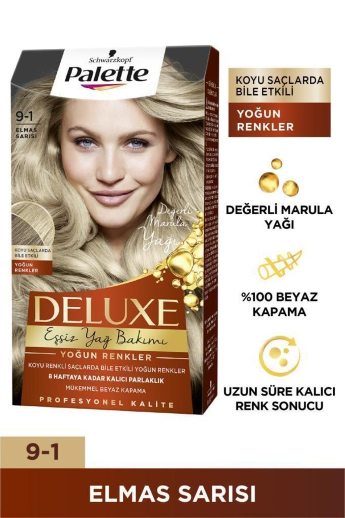 Palette Deluxe Saç Boyası 9-1 Elmas Sarısı
