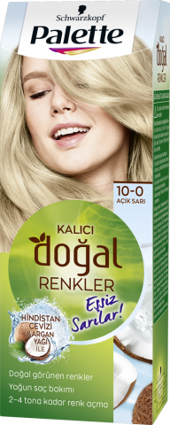 Palette Doğal Renkler Saç Boyası 10-0 Açık Sarı