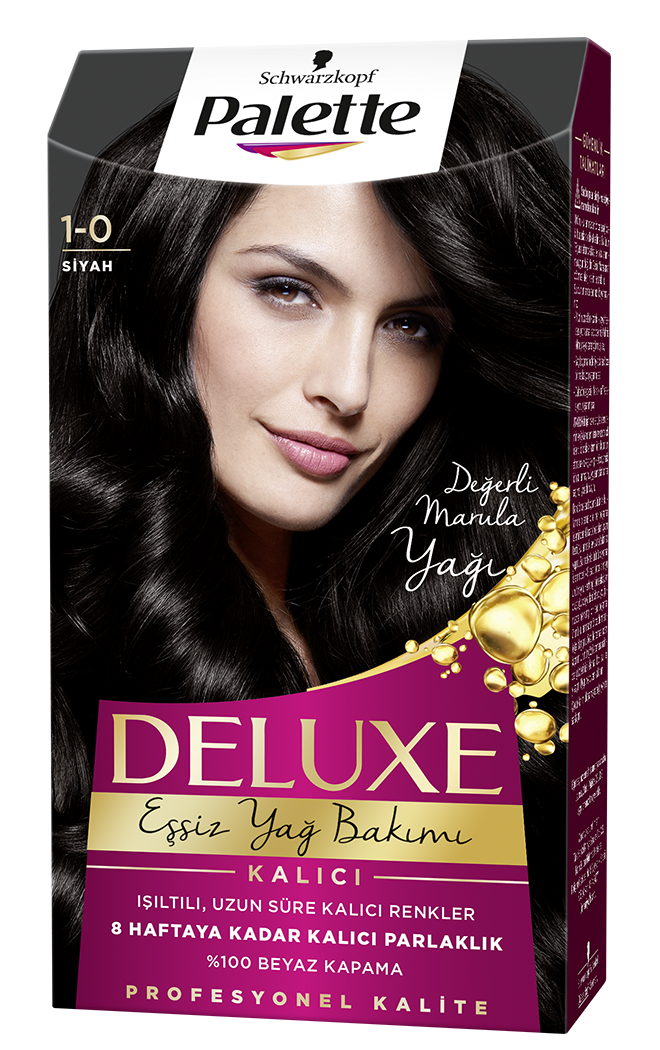 Palette Deluxe Saç Boyası 1-0 Siyah