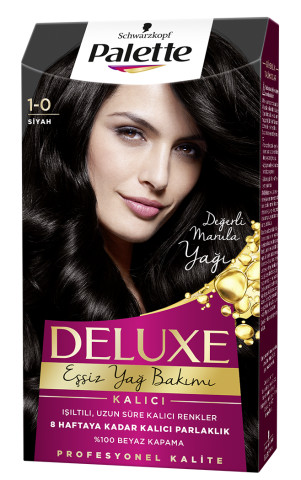 Palette Deluxe Saç Boyası 1-0 Siyah