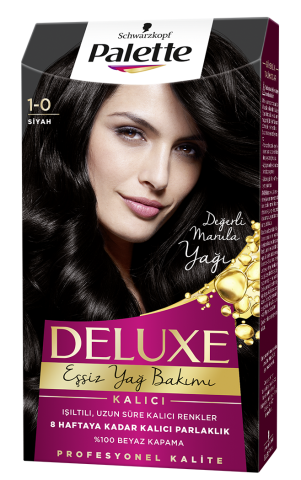 Palette Deluxe Saç Boyası 1-0 Siyah