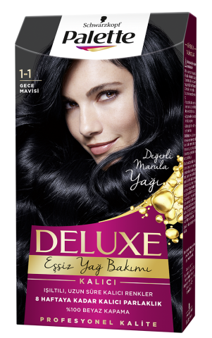 Palette Deluxe Saç Boyası 1-1 Gece Mavisi
