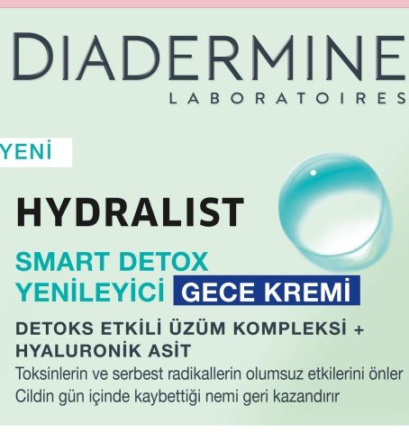 Diadermine Hydralıst Smart Detox Yenileyici Gece Kremi 50 ML