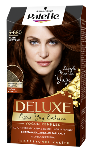 Palette Deluxe Saç Boyası 5-680 Altın Kestane