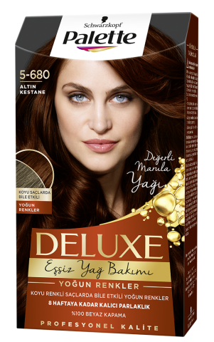 Palette Deluxe Saç Boyası 5-680 Altın Kestane