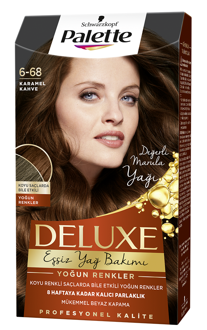 Palette Deluxe Saç Boyası 6-68 Karamel Kahve