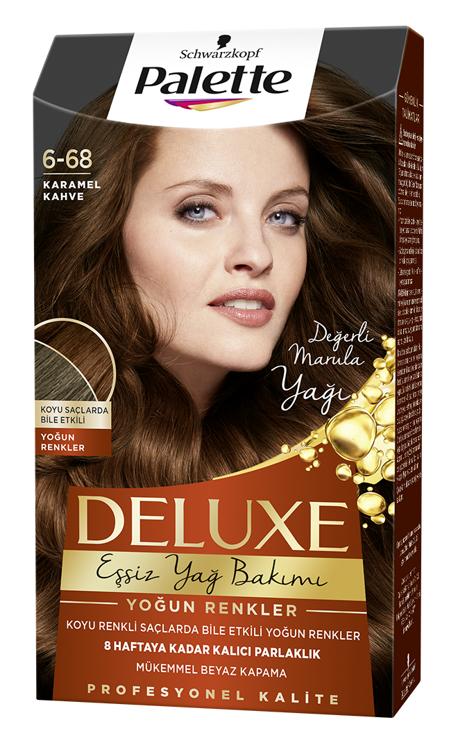 Palette Deluxe Saç Boyası 6-68 Karamel Kahve