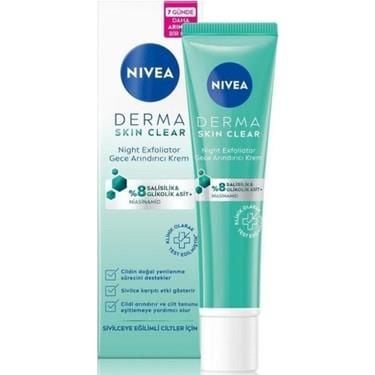 NİVEA DERMA SKIN CLEAR GECE ARINDIRICI KREM 40 ML