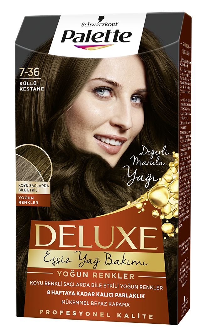 Palette Deluxe Saç Boyası 7-36 Küllü Kestane